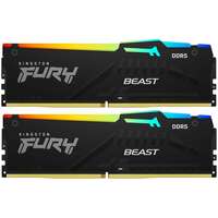 Модуль памяти DIMM 16Gb 2х8Gb DDR5 PC44800 5600MHz Kingston Fury Beast RGB Black (KF556C40BBAK2/16)