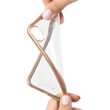 Чехол для iPhone X Deppa Gel Case Plus, золотистый