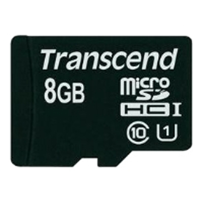 Карта памяти Micro SecureDigital 8Gb HC Transcend UHS-1 class10 (TS8GUSDU1) + SD адаптер