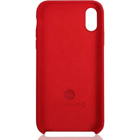 Чехол для Apple iPhone Xs Brosco Softrubber, накладка, красный