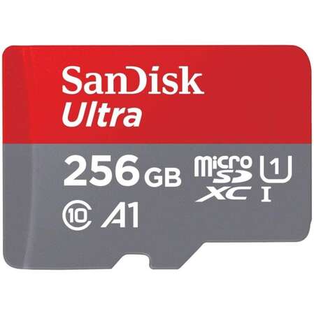 Карта памяти Micro SecureDigital 256Gb SanDisk Ultra microSDXC class 10 UHS-1 A1 SDSQUAC-256G-GN6MN
