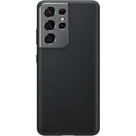 Чехол для Samsung Galaxy S21 Ultra SM-G998 Leather Cover чёрный