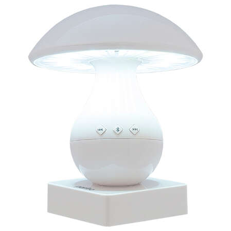 Портативная bluetooth-колонка Perfeo Magic Mushroom 3Вт, белая, cо светодиодным светильником