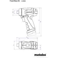 Аккумуляторная дрель-шуруповерт Metabo PowerMaxx BS 2014, 12 В, 2.0А·ч х2, кейс 600080500