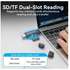 Card Reader Vention CLKB0 USB 3.0 A+C SD+TF Черный