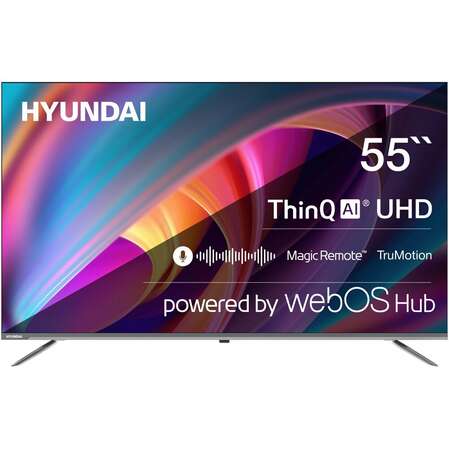 Телевизор 55" Hyundai H-LED55BU7100 (4K UHD 3840x2160, Smart TV) серый