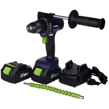 Дрель-шуруповерт аккумуляторная AYGER AP18BL4