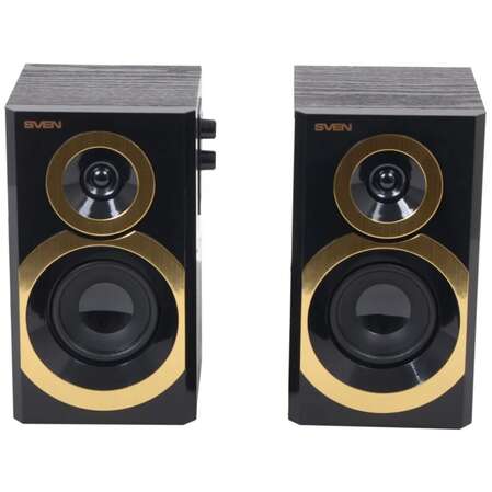 2.0 Колонки Sven SPS-619 2*10W Black\Gold