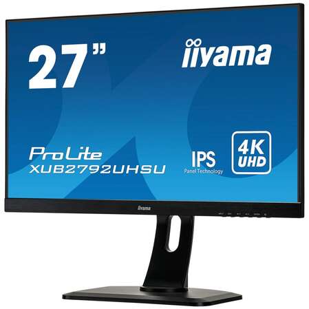 Монитор 27" Iiyama ProLite XUB2792UHSU-B6 IPS 3840x2160 4ms, HDMI, DisplayPort, USB Type-C
