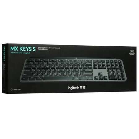 Клавиатура беспроводная Logitech MX Keys S Wireless Keyboard Graphite