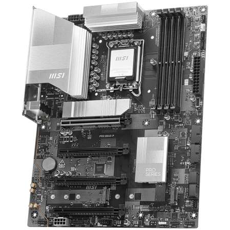 Материнская плата MSI Pro B860-P B860 Soc-1851 4xDDR5, 4xSATA3, RAID, 3хM.2, 4xPCI-E16x, 4xUSB3.2, 1xUSB3.2 Type C, DP, HDMI, 5Glan, ATX