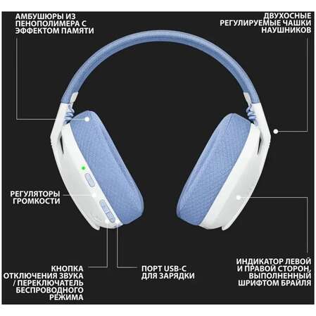 Гарнитура Logitech G435 Gaming Headset White