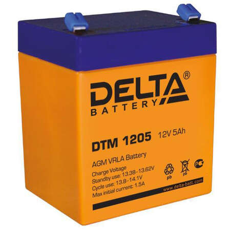 Батарея Delta DTM 1205, 12V  5Ah (Battary replacement APC rbc43, rbc44, rbc143, sybt2 12В, 5Ач, 90мм/70мм/107мм)