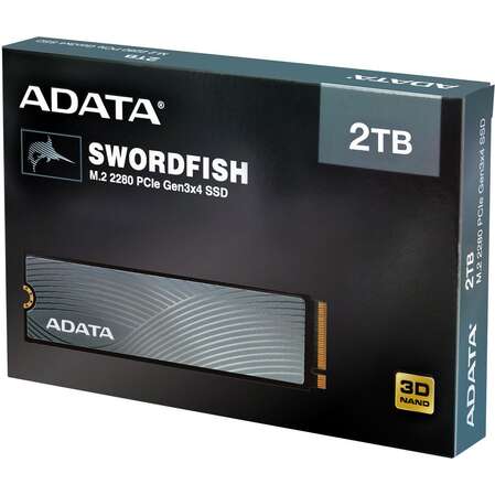 Внутренний SSD-накопитель 2000Gb A-Data Swordfish ASWORDFISH-2T-C M.2 2280 PCIe NVMe 3.0 x4