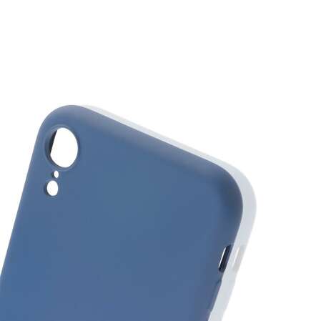 Чехол для Apple iPhone Xr Brosco Softrubber\Soft-touch синий