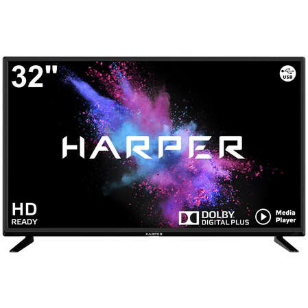Телевизор 32" Harper 32R690T (HD 1366x768) черный