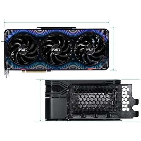 Видеокарта Palit GeForce RTX 5080 16384Mb, GameRock OC 16 Gb (NE75080T19T2-GB2030G) 1xHDMI, 3xDP, Ret
