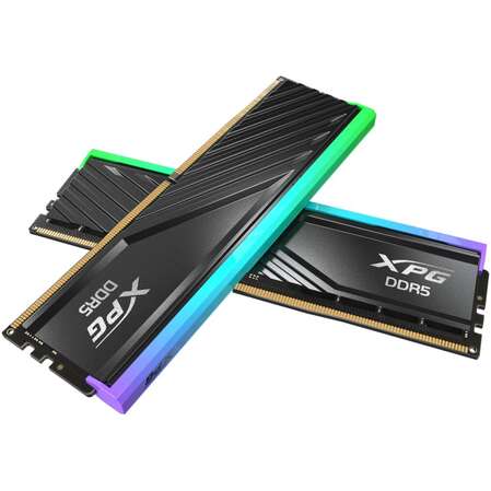 Модуль памяти DIMM 32Gb 2х16Gb DDR5 PC51200 6400MHz ADATA XPG Lancer Blade RGB Black (AX5U6400C3216G-DTLABRBK)