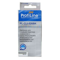 Картридж ProfiLine PL- CLI-526BK Black для Canon Pixma IP4850/MG5150/MG5250/MG6150/MG8150