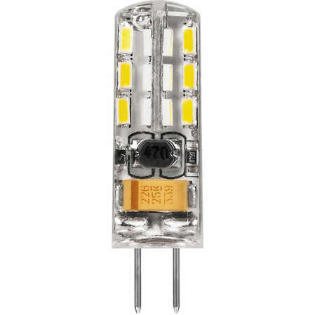Светодиодная лампа Feron LB-420 (2W) 12V G4 4000K капсула силикон 25448