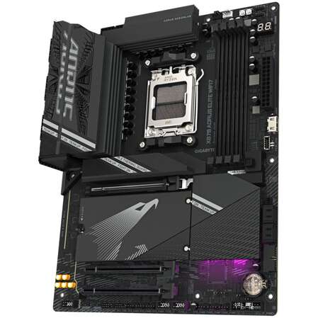 Материнская плата Gigabyte X870 AORUS Elite Wifi7 Socket-AM5 AMD X870 4xDDR5, 4xSATA3, RAID, 4xM.2, 3xPCI-E16x, 6xUSB3.2, 2xUSB3.2 Type C, DP, HDMI, Glan, ATX Ret