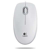 Мышь Logitech B100 Optical Mouse White проводная