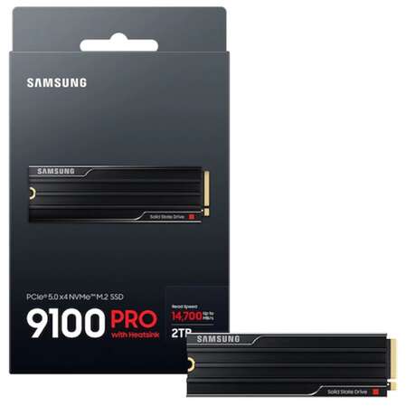 Внутренний SSD-накопитель 2000Gb Samsung 9100 Pro with Heatsink (MZ-VAP2T0CW) M.2 2280 PCI-E 5.0 x4