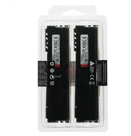 Модуль памяти DIMM 16Gb 2х8Gb DDR4 PC25600 3200MHz Kingston Fury Beast Black (KF432C16BBK2/16)