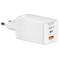 Сетевое зарядное устройство Wifit WiCharge GC2 65W USB A + Type-C белое