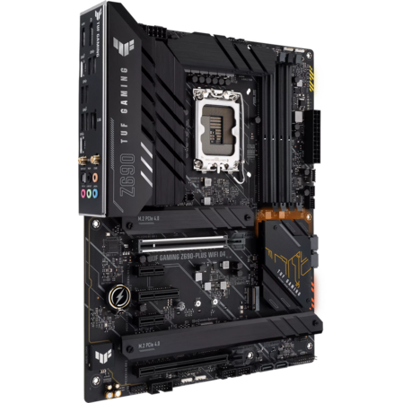 Материнская плата ASUS TUF Gaming Z690-Plus WiFi D4 Z690 Socket-1700 4xDDR4, 4xSATA3, RAID, 4xM.2, 2xPCI-E16x, 6xUSB3.2, 2xUSB3.2, DP, HDMI, WiFi, 2,5Glan, ATX