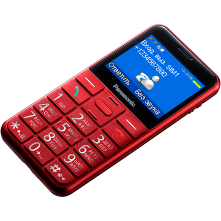 Мобильный телефон Panasonic KX-TU150RU красный