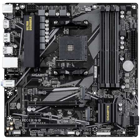 Материнская плата Gigabyte B550M DS3H R2 Socket-AM4 AMD B550 4xDDR4, 4xSATA3, RAID, 2xM.2, 2xPCI-E16x, 4xUSB3.2, DP, HDMI, Glan, mATX Ret