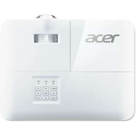 Проектор ACER S1286Hn (DLP, XGA 1024x768, 3500Lm, 20000:1, +2xНDMI, USB, 1x16W speaker, 3D Ready, lamp 4000hrs, short-throw, WHITE, 3.10kg)