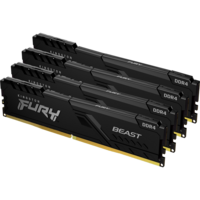 Модуль памяти DIMM 32Gb 4х8Gb DDR4 PC25600 3200MHz Kingston Fury Beast Black (KF432C16BBK4/32)