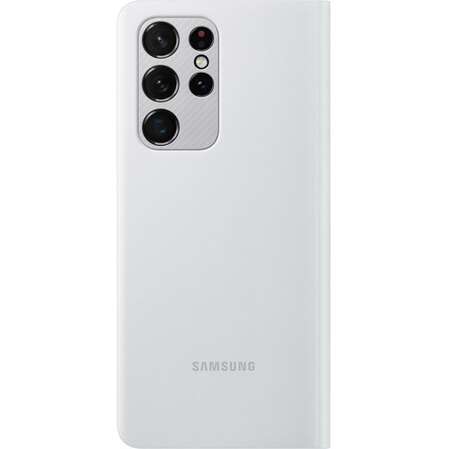 Чехол для Samsung Galaxy S21 Ultra SM-G998 Smart LED View Cover светло-серый