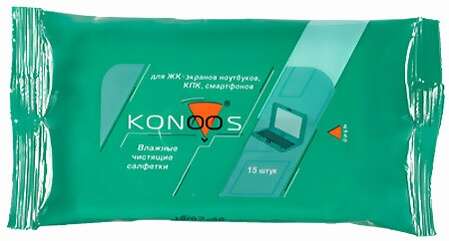 Чистящие салфетки (KSN-15) KONOOS для ноутбуков 15шт.