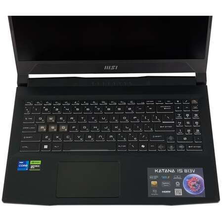 Ноутбук MSI Katana 15 HX B14WFK-618XRU Core i5-14450HX/16Gb/1Tb SSD/RTX5060 8Gb/15.6" FullHD/DOS Black