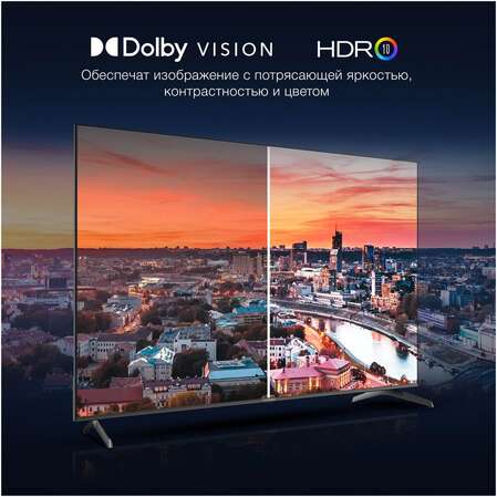 Телевизор 75" Hyundai H-LED75BU7009 (4K UHD 3840x2160, Smart TV) черный
