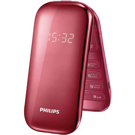 Мобильный телефон Philips E320 Red + наушники Philips SHE9007WT/00