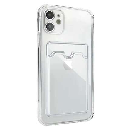 Чехол для Apple iPhone 11 Zibelino Silicone Card Holder прозрачный