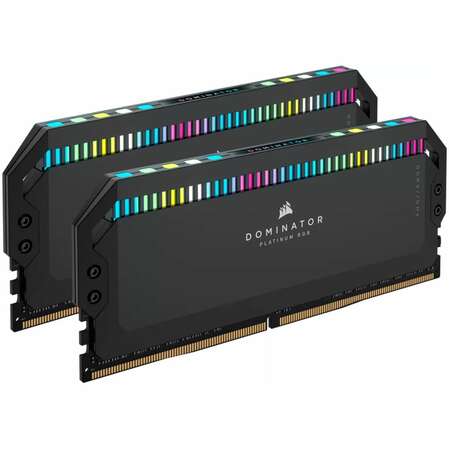 Модуль памяти DIMM 64Gb 2х32Gb DDR5 PC54400 6800MHz Corsair Dominator Platinum RGB Black (CMT64GX5M2B6800C40)