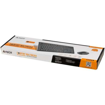 Клавиатура+мышь A4Tech V-Track 4200N Black