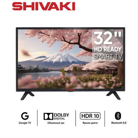 Телевизор 32" Shivaki S32KH5500 (HD 1366x768, Smart TV) черный