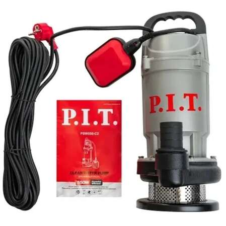 Дренажный насос P.I.T. PSW550-C2 (550Вт, чистая вода, напор 15м, 300л/мин, нерж. сталь)