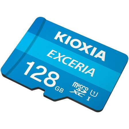 Карта памяти Micro SecureDigital 128Gb Kioxia Exceria G2 SDXC class 10 (LMEX1L128GG2) + SD адаптер