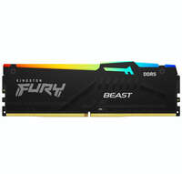 Модуль памяти DIMM 16Gb DDR5 PC38400 4800MHz Kingston Fury Beast RGB Black (KF548C38BBA-16)