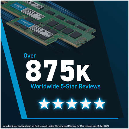 Модуль памяти DIMM 32Gb DDR5 PC44800 5600MHz Crucial (CT32G56C46U5)