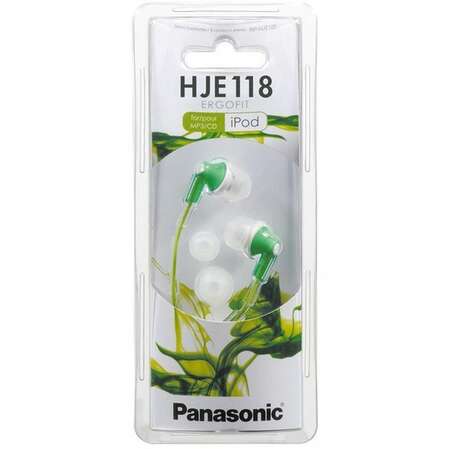 Наушники Panasonic RP-HJE118GUG зеленый