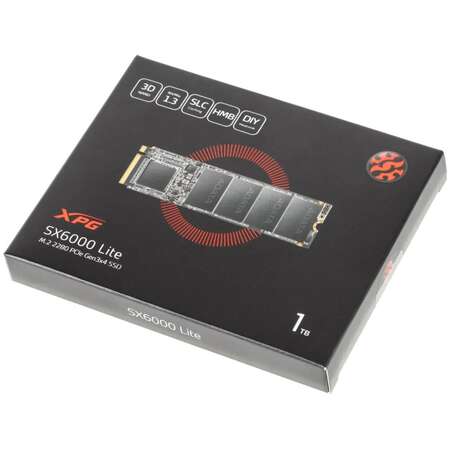Внутренний SSD-накопитель 1000Gb A-Data XPG SX6000 Lite ASX6000LNP-1TT-C M.2 2280 PCIe NVMe 3.0 x4