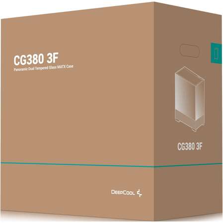 Корпус MicroATX Minitower Deepcool CG380 3F черный